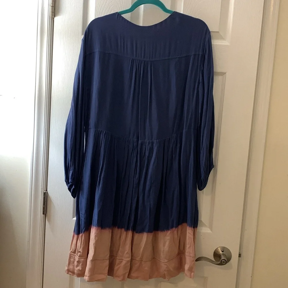 Anthropologie holding horses dip dyed dress sz 14_6